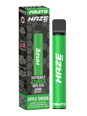 Apple Shisha Haze CBD Vape Disposable 300MG 600 Puffs