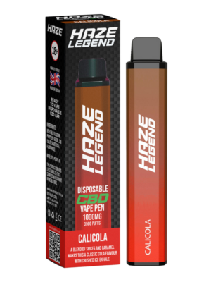 Image of a Disposable CBD Bar - Haze Legend Cali Cola 1000mg Vape