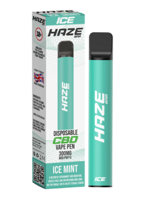 Image of Haze Bar Ice CBD Disposable Pods 300MG 600 Puffs – Ice Mint