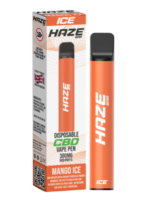 Mango Ice Haze Bar Ice CBD Vape 300MG 600 Puffs