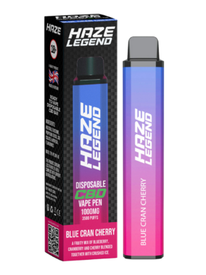 Image of Disposable CBD Bar Haze Legend Blue Cran Cherry 1000mg Vape