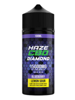 Image of Haze CBD Diamond 15000 E-Liquid - Blueberry Lemon Sour