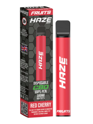 Image of Haze Bar Fruits CBD Disposable Pods 300MG 600 Puffs – Red Cherry Vape